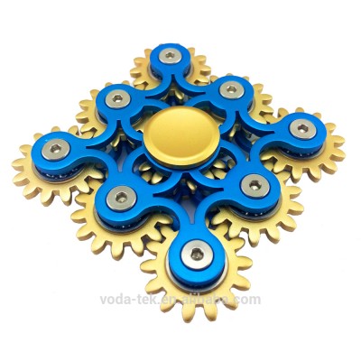 Gold Metal Fidget Spinner- 2017 Popular 5 Gear Spinner Toy