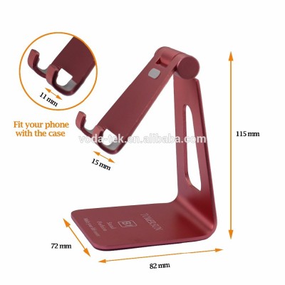 For iPhone/iPad Customized Aluminum Cell phone holder Multi-Angle Phone Stand