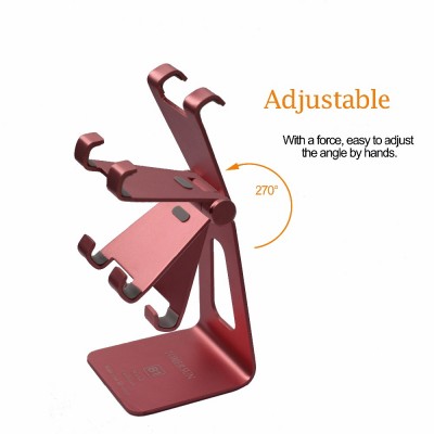 Silver Aluminum Alloy Table Cellphone Phone Holder