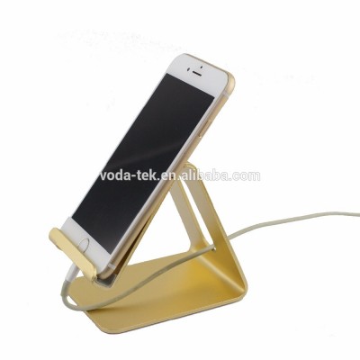 Portable desktop mobile phone display stand with charging hole for All Smartphone