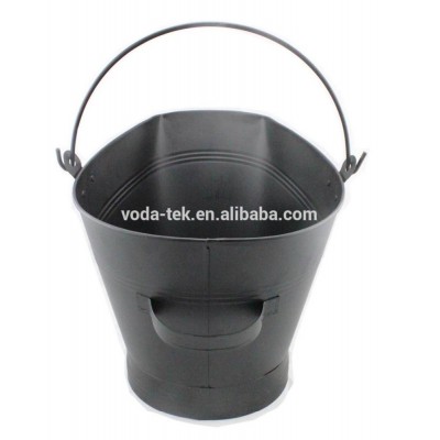 Popular High Quality Fireplace Metal Black Coal Bucket